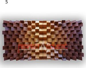 Akusztikai diffúzor falpanel (70x140x7 cm) – Dizájnpanel - 140x70x7cm