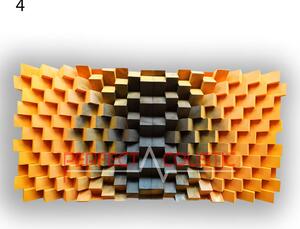 Fali panel 70x140x7cm-design panel - diffúzor 4-szín - 120x60x7cm