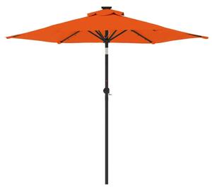 VidaXL Terrakotta Napernyő - LED-es - 225x225 cm