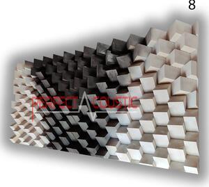 Borovi Fenyő Akusztikus Falpanel 140x70x7cm - 120x60x7cm