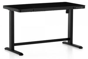OfficeTech állítható magasságú íróasztal, 120 x 60 cm, Fekete