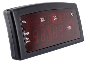 Caixing LED kijelző óra, naptár, riasztó, AM / PM formátum, piros