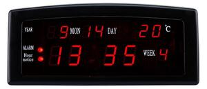 Caixing LED kijelző óra, naptár, riasztó, AM / PM formátum, piros