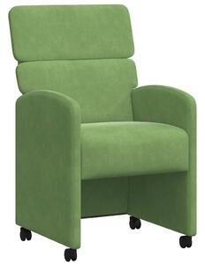 VidaXL Kerekes Étkező Székek 2 pcs Világos zöld 58 x 65 x 98 cm