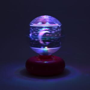 Globo LED gömb, 0.06W, forgó, vetítő figurák, rózsaszín alap