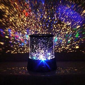 RGB LED projektor lámpa, csillagos ég hatás, 2 megvilágítási mód, 11,5 cm