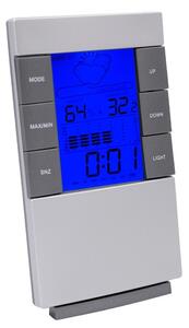 ProCart® óra LED, Időjárás állomás, higrométer, naptár, riasztó, 14 cm