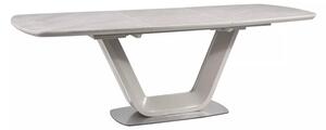 Armani Ceramic Bővíthető Kerámia Étkezőasztal Matt Szürke 160-220 cm