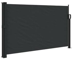 Fekete behúzható oldalsó napellenző 120 x 600 cm