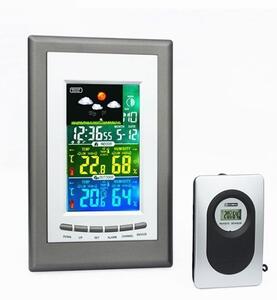 ProCart® Időjárás állomás, Wireless, külső jeladó, színes LCD kijelző, riasztás, dátum, hónap fázisai