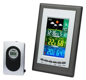 ProCart® Időjárás állomás, Wireless, külső jeladó, színes LCD kijelző, riasztás, dátum, hónap fázisai