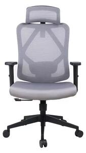 IRISOffice Eclipse szürke ergonómikus, szövet-hálós irodai forgószék fej és háttámasszal (ECLIPSE SZÜRKE)