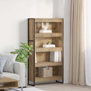 VidaXL Könyvespolc 2 pcs Művészi tölgy 80 x 30 x 155 cm Faanyag
