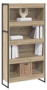 VidaXL Könyvespolc 2 pcs Sonoma 80 x 30 x 155 cm Faanyag