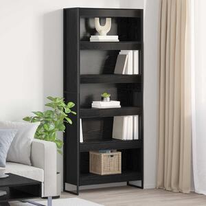 VidaXL Könyvespolc 2 pcs Fekete tölgy 80 x 30 x 189,5 cm Faanyag