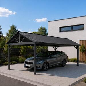 Avenberg PAVILON Kocsibeálló - 5x3m, fekete