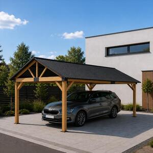 Avenberg PAVILON Kocsibeálló - 5x3m, natúr
