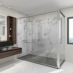 [neu.haus] Fürdőszobai fali panel szett Bladel 4db 120 x 60 cm White Marble