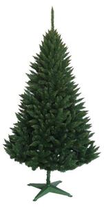 ProCart® Karácsonyi műfenyő, lucfenyő 180 cm, sötétzöld ág, hegyes végek, tartó