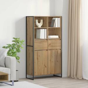 VidaXL Széf fiókkal 2 pcs Művészi tölgy 81 x 36 x 150.5 cm Faanyag