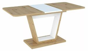 Nigel Kihúzható Étkezőasztal Laminált Artisan Tölgy-Fehér Modern