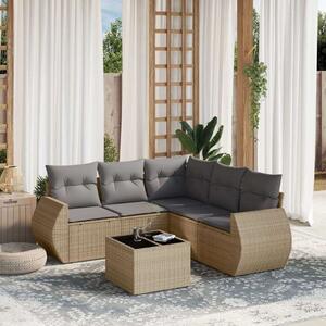 VidaXL Polyrattan Kerti Ülőgarnitúra - 6 részes - Bézs