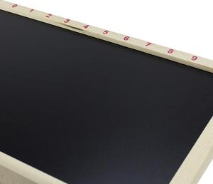 ProCart® Krétás tábla, 2 oldal fehér fekete, szerelőkeret, mérete 90x47 cm, fakeret