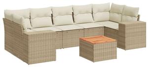VidaXL Polyrattan Kerti Ülőgarnitúra - 8 részes