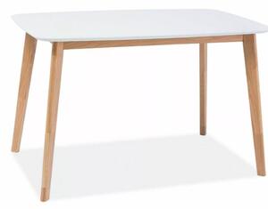 Mosso I Skandináv MDF Étkezőasztal Fehér Tölgy Vázzal