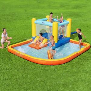 ProCart® Játszótér medencével, trambulin és csúszda, felfújható, 365x340 cm