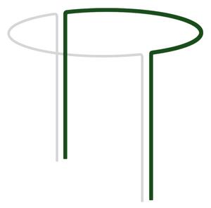 Kerti növénytámasz félkör alakú, zöld, 35 cm