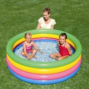 Bestway felfújható medence gyermekeknek, 157x46 cm, többszínű, 4 gyűrűs