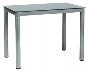 Galant Edzett Üveg Étkezőasztal Szürke 100x60