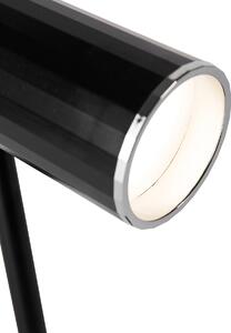Asztali lámpa fekete, LED 3 fokozatban szabályozható újratölthető - Teleszkóp