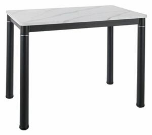 Damar Elegance Márvány Hatású MDF Étkezőasztal Fekete-Fehér DAMARBC100
