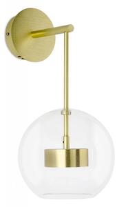 King Home Capri Wall Üveg Gömb Fali Lámpa Arany LED