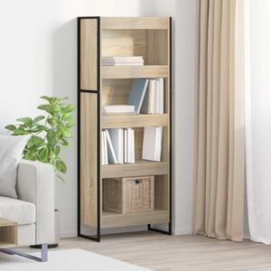 VidaXL Könyvespolc Sonoma 60 x 30 x 155 cm Faanyag