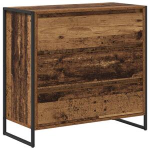 VidaXL Széf fiókkal Öreg fa 79 x 36 x 75.5 cm Faanyag