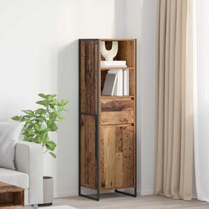VidaXL Könyvespolc fiókkal Öreg fa 43 x 36 x 150,5 cm Faanyag