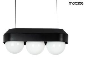 Moosee Drops 3 Függőlámpa Fekete Üveg Minimál