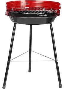 Faszenes grillsütő, beállítható, szélvédő, 41x33,5x46,5 cm