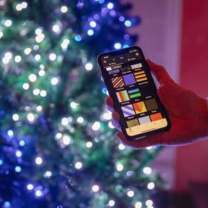 Intelligens karácsonyi telepítés Twinkly Generation II, 400 RGB LED, Bluetooth, Wi-Fi, okostelefon vezérlés, hossz 32 m, IP44