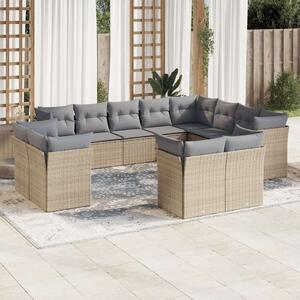 VidaXL Polyrattan Kerti Ülőgarnitúra - 12 részes
