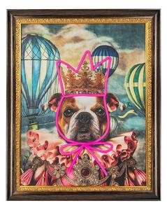King Home Neon Bulldog Léggömb LED Művészi Falikép