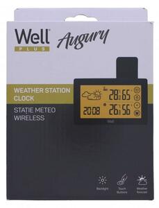 Well Augury vezeték nélküli időjárás-állomás, érintőképernyő, külső érzékelő, óra, hőmérséklet, naptár, riasztó