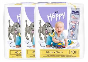Eldobható pelenkázó alátétek Bella Baby Happy 60x60 30 db