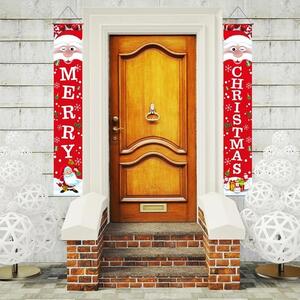 Karácsonyi ajtódísz, 30x180 cm, 2 darabos készlet, különböző mintákban