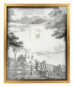 King Home Head of State Klasszikus Palota Kép Arany Keretben