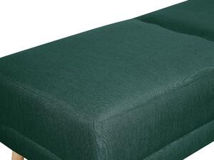 Zöld kárpitozott pad 128 x 55 cm FLORLI