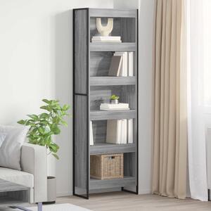 VidaXL Könyvespolc 2 pcs Szürke Sonoma 60 x 30 x 189,5 cm Faanyag
